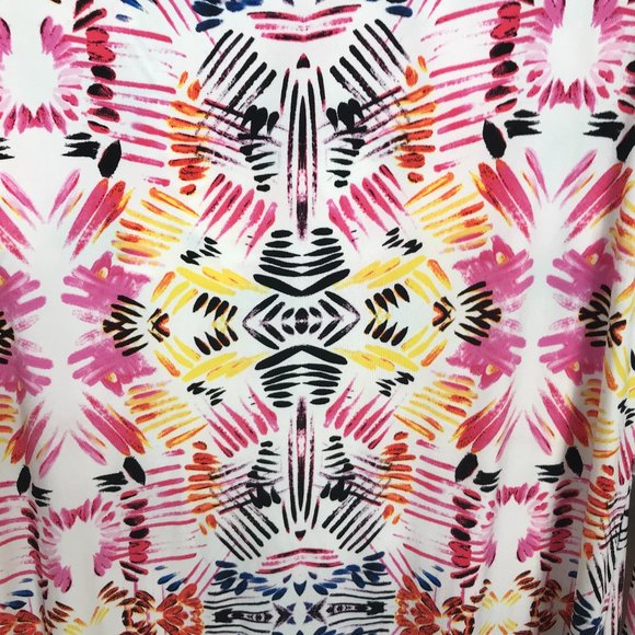 Ivanka Trump jersey knit dress print colorful boho - Picture 3 of 7
